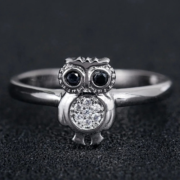 💕   925 Silver Plated 3A CZ Cute Ring for Men Women, FB16FA1042 - Picture 1 of 6